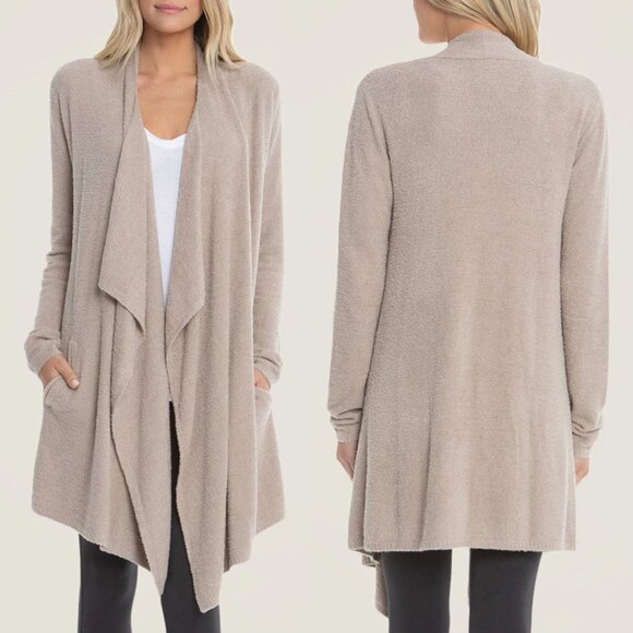 Barefoot Dreams CozyChic Lite Island Wrap Waterfall Open Front Cardigan Soft S/M - Picture 3 of 16